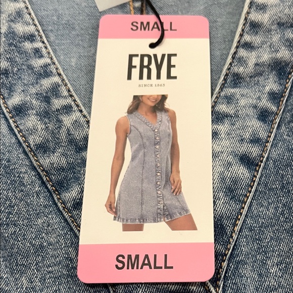 Frye Blue Denim Button-Down Dress - Picture 4 of 5